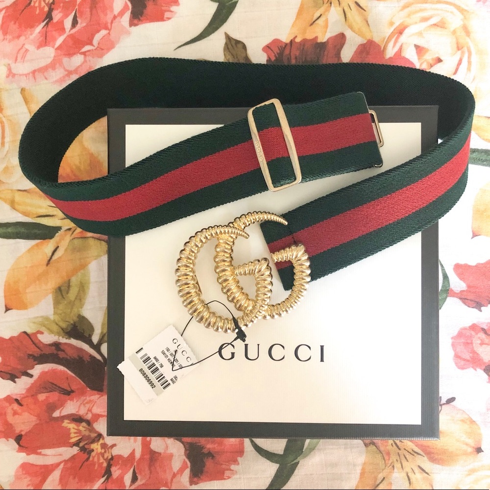 Gucci elastic belt size 75 brand new